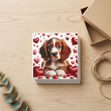 Cavalier King Charles Spaniel ceramic coasters set of 4, gift set