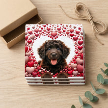 Portuguese Water Dog ceramic coasters set of 4, gift set