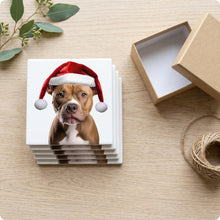 American Staffordshire Terrier ceramic coasters set of 4, gift set