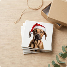 Rhodesian Ridgeback ceramic coasters set of 4, gift set
