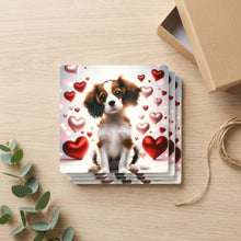Cavalier King Charles Spaniel ceramic coasters set of 4, gift set