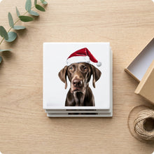 Plott Hound ceramic coasters set of 4, gift set