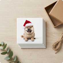 Akita ceramic coasters set of 4, gift set