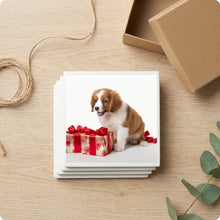 Kooikerhondje Puppy ceramic coasters set of 4, gift set