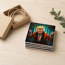 Festive Jailhouse Garland ceramic coasters set of 4, gift set