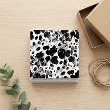 Cow Print ceramic coasters set of 4, gift set
