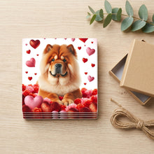 Chow Chow ceramic coasters set of 4, gift set
