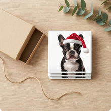 Boston Terrier ceramic coasters set of 4, gift set