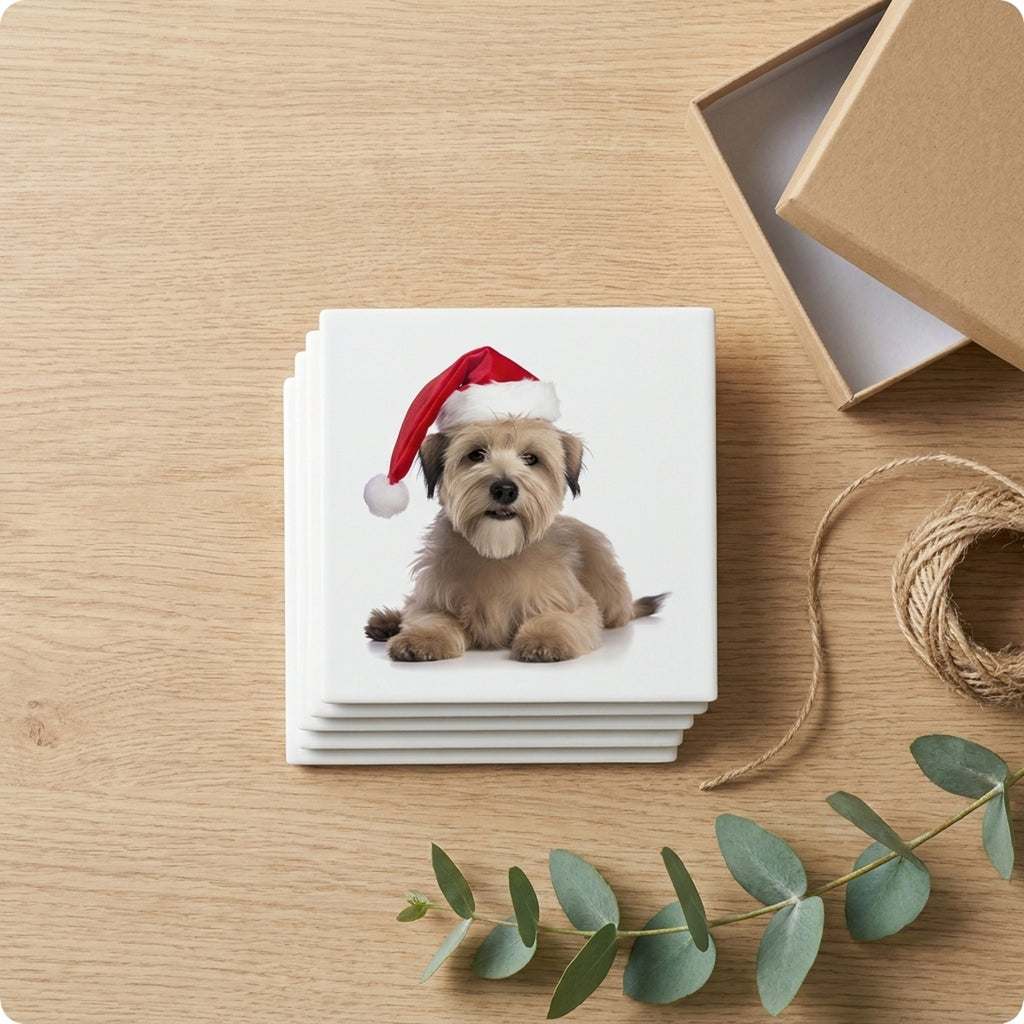 Glen of Imaal Terrier ceramic coasters set of 4, gift set