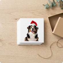 Australian Shepherd ceramic coasters set of 4, gift set
