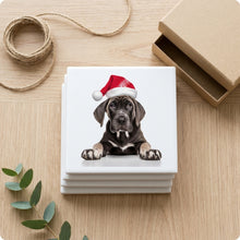 Great Dane Puppy ceramic coasters set of 4, gift set