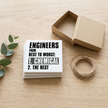 Chemical Engineers are the Best ceramic coasters set of 4, gift set