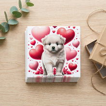 Samoyed ceramic coasters set of 4, gift set