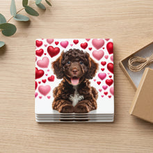 Portuguese Water Dog ceramic coasters set of 4, gift set