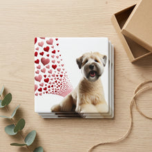 Soft Coated Wheaten Terrier ceramic coasters set of 4, gift set