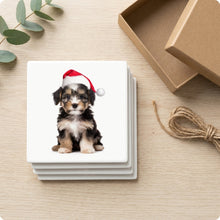 Löwchen Puppy ceramic coasters set of 4, gift set