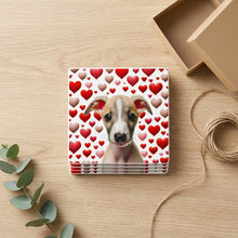 Italian Greyhound ceramic coasters set of 4, gift set