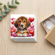 Beagle ceramic coasters set of 4, gift set