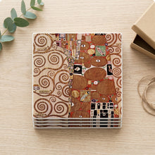 Klimt Tree Of Life ceramic coasters set of 4, gift set