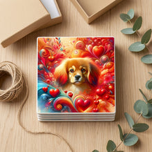 Cavalier King Charles Spaniel ceramic coasters set of 4, gift set