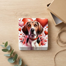 Beagle ceramic coasters set of 4, gift set