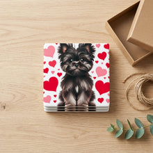 Yorkshire Terrier ceramic coasters set of 4, gift set