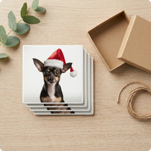 Rat Terrier ceramic coasters set of 4, gift set