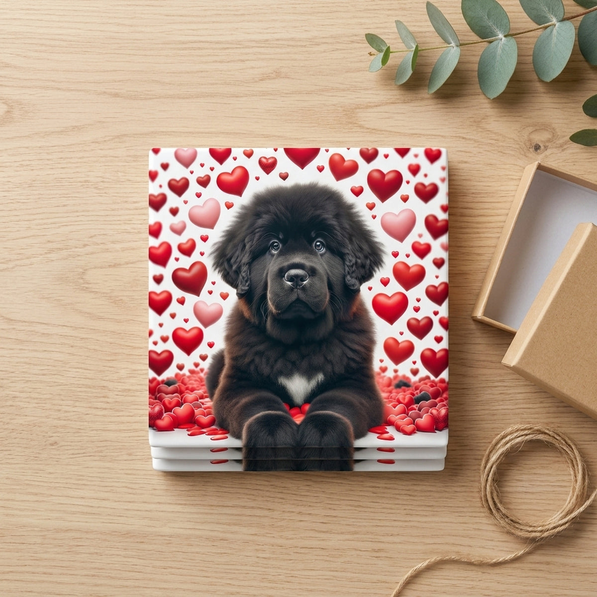 Newfoundland ceramic coasters set of 4, gift set