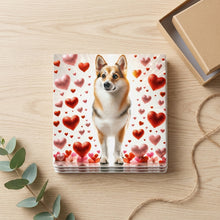 Pembroke Welsh Corgi ceramic coasters set of 4, gift set