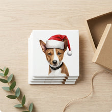 Basenji Puppy Drawing ceramic coasters set of 4, gift set