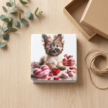 Cairn Terrier ceramic coasters set of 4, gift set