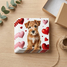 Soft Coated Wheaten Terrier ceramic coasters set of 4, gift set