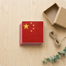 China Flag Pride ceramic coasters set of 4, gift set