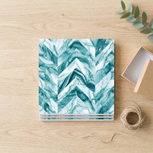 Chevron ceramic coasters set of 4, gift set