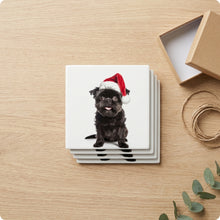 Affenpinscher ceramic coasters set of 4, gift set