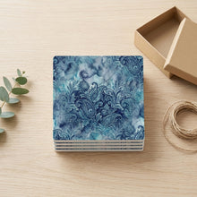 Paisley ceramic coasters set of 4, gift set
