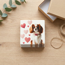 Cavalier King Charles Spaniel ceramic coasters set of 4, gift set