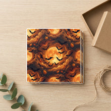 Halloween Bats ceramic coasters set of 4, gift set