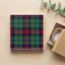 Tartan Plaid ceramic coasters set of 4, gift set