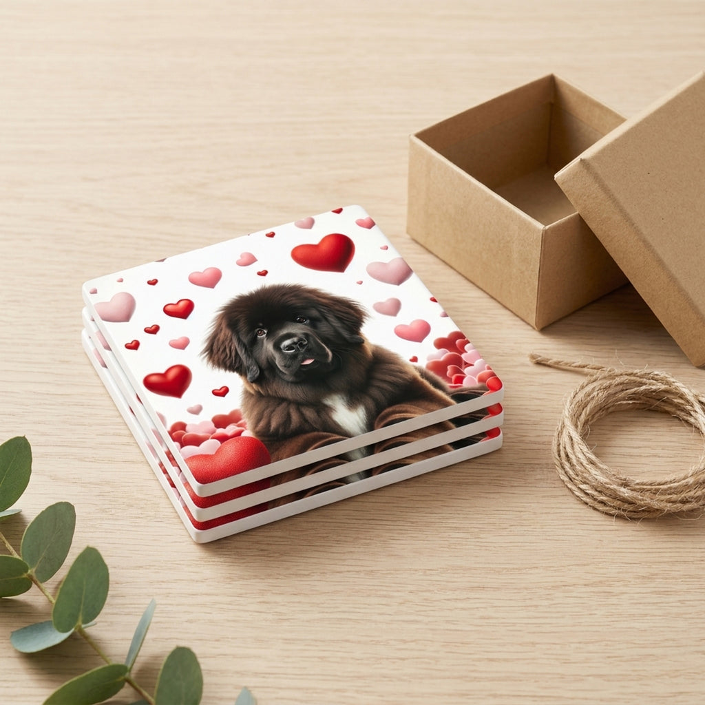 Newfoundland ceramic coasters set of 4, gift set