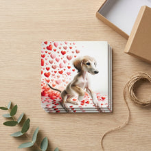 Saluki ceramic coasters set of 4, gift set