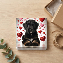Bernedoodle ceramic coasters set of 4, gift set