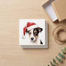 Smooth Fox Terrier Puppy Drawing ceramic coasters set of 4, gift set
