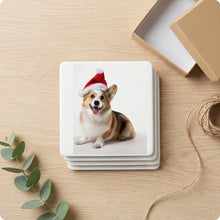 Pembroke Welsh Corgi ceramic coasters set of 4, gift set