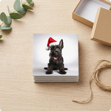 Scottish Terrier ceramic coasters set of 4, gift set