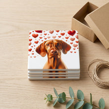 Vizsla ceramic coasters set of 4, gift set