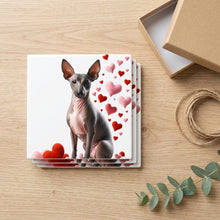 Xoloitzcuintli ceramic coasters set of 4, gift set