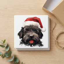 Bouvier de Flandre ceramic coasters set of 4, gift set