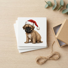 Brussels Griffon Puppy Drawing ceramic coasters set of 4, gift set