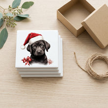 Labrador Retriever Puppy Drawing ceramic coasters set of 4, gift set